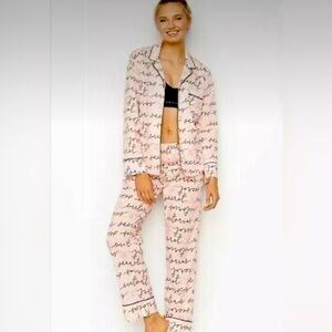 Victoria's Secret Pink Script Pajama Set